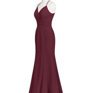 AZAZIE Carolina bridesmaid dress- CABERNET